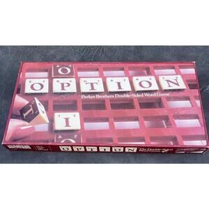 Vintage "Option" Board/Word Game by Parker Brothers - 1983 Edition - Complete!
